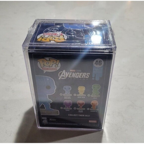 Funko Pop! #46 Artist Series Marvel Captain America SEALED w POP! PROTECTOR RARE - Picture 6 of 11